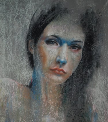 Peinture intitulée "..." par Patrick Dorigny, Œuvre d'art originale, Pastel