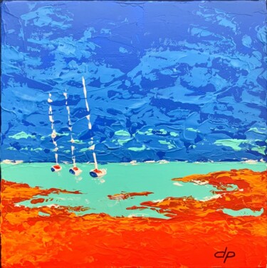 Peinture intitulée "Marine" par Patrick Dugué, Œuvre d'art originale, Acrylique Monté sur Châssis en bois