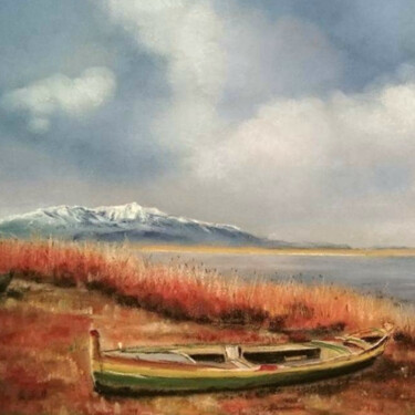 Painting titled "Canigou" by Patrick Fischer, Original Artwork, Pastel