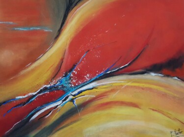 Painting titled "Abstraction..." by Patrick Fischer, Original Artwork, Pastel