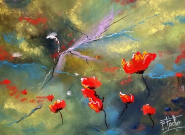 Peinture intitulée "Au printemps" par Patrick Fischer, Œuvre d'art originale, Pastel