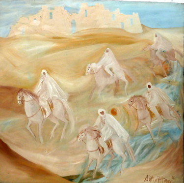 Peinture intitulée "FANTASIA DU SOUSS" par Patrick Franc, Œuvre d'art originale