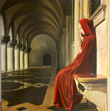 Painting titled "Repentance" by Patrick Geffroy, Original Artwork, Oil