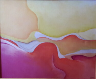Painting titled "Dunes" by Patrick Genet, Original Artwork, Oil