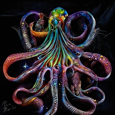 Digital Arts titled "Octopus" by Patrick Hager, Original Artwork, 2D Digital Work