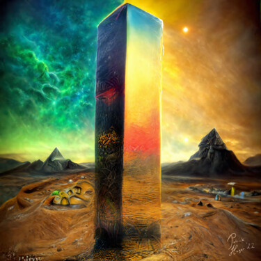 Digitale Kunst getiteld "Monolith" door Patrick Hager, Origineel Kunstwerk, 2D Digital Work