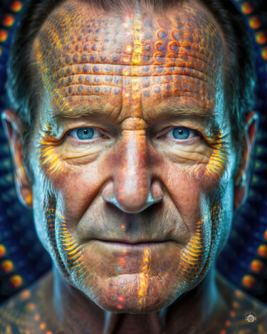 Arte digital titulada "Robin Williams Unve…" por Patrick Hager, Obra de arte original, Imagen generada por IA