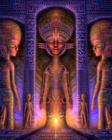 Digital Arts titled "Hieroglyphics" by Patrick Hager, Original Artwork, AI generated image