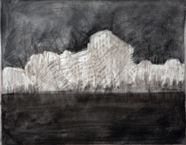Рисунок под названием "Berge  (Corona Zeic…" - Patrick Huber, Подлинное произведение искусства, Древесный уголь
