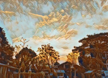 Fotografía titulada "Clouds at Sunrise" por Patrick John Bennett (Patrice), Obra de arte original, Fotografía digital