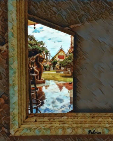 Photography titled "Window of Reflection" by Patrick John Bennett (Patrice), Original Artwork, Digital Photography