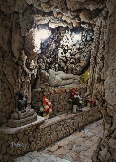 Digital Arts titled "Buddha in Relaxation" by Patrick John Bennett (Patrice), Original Artwork, Digital Photography
