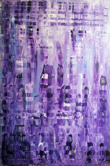 Painting titled "Purple rain" by Patrick Joosten, Original Artwork, Acrylic