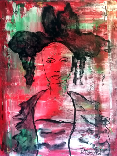 Painting titled "Anna" by Patrick Joosten, Original Artwork, Acrylic