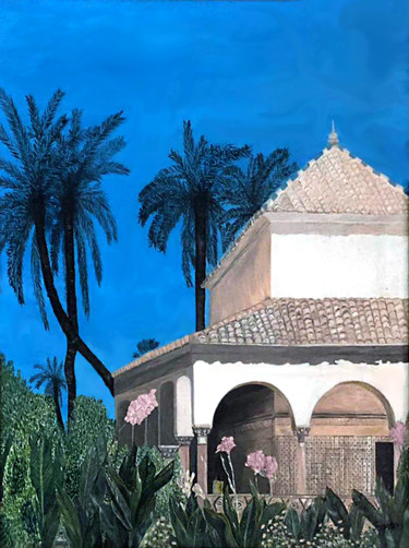 Peinture intitulée "La Maison Andalouse" par Patrick Joosten, Œuvre d'art originale, Huile
