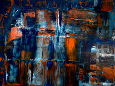 Schilderij getiteld "Storm" door Patrick Joosten, Origineel Kunstwerk, Acryl