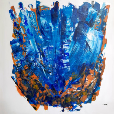 Pintura intitulada "Ultramarine" por Patrick Joosten, Obras de arte originais, Acrílico