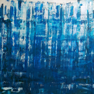 Peinture intitulée "Les Eaux Bleues" par Patrick Joosten, Œuvre d'art originale, Acrylique