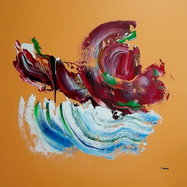 Ζωγραφική με τίτλο "Surf" από Patrick Joosten, Αυθεντικά έργα τέχνης, Ακρυλικό