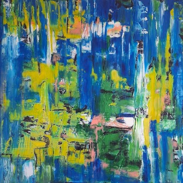 Schilderij getiteld "Sunny Day" door Patrick Joosten, Origineel Kunstwerk, Acryl Gemonteerd op Frame voor houten brancard