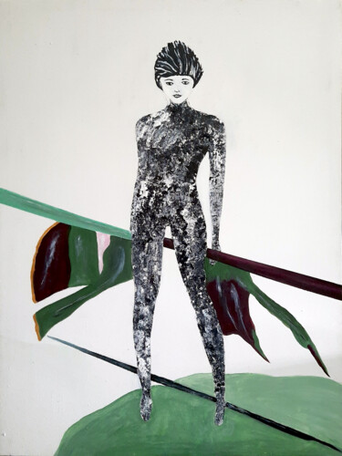 제목이 "Body Woman"인 미술작품 Patrick Joosten로, 원작, 아크릴 나무 들것 프레임에 장착됨