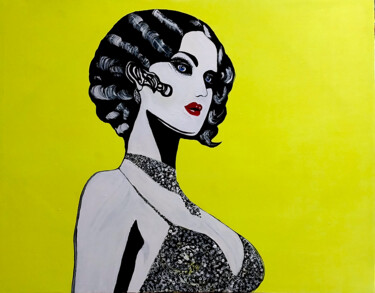 Painting titled "Betty" by Patrick Joosten, Original Artwork, Acrylic