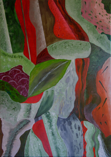 제목이 "IMAGINATION"인 미술작품 Patrick Kessler로, 원작, 아크릴 나무 들것 프레임에 장착됨