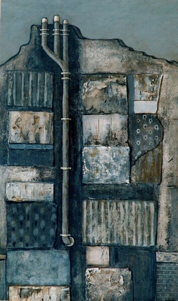 "Façade" başlıklı Tablo Patrick Lalande tarafından, Orijinal sanat, Petrol
