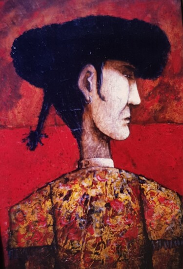 제목이 "Toréador rouge"인 미술작품 Patrick Lalande로, 원작, 기름