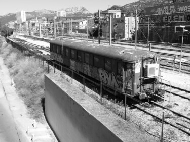 Photographie intitulée "Toulon, la gare" par Patrick Lalande, Œuvre d'art originale, Photographie numérique