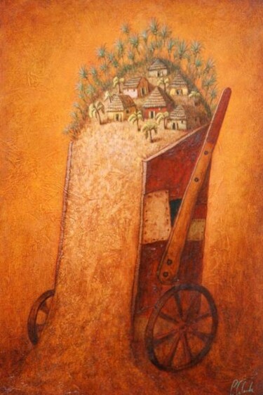 Pintura titulada "fresco" por Patrick Lalande, Obra de arte original, Oleo