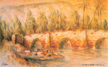 Disegno intitolato "pont de Breda.cap h…" da Patrick Lalande, Opera d'arte originale