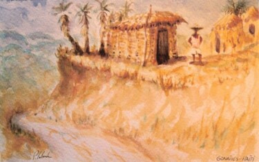 Drawing titled "paysan des gonaïves" by Patrick Lalande, Original Artwork