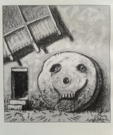 Dessin intitulée "le moulin de Daudet" par Patrick Lalande, Œuvre d'art originale, Autre