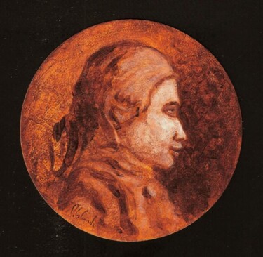 Peinture intitulée "portrait du marquis…" par Patrick Lalande, Œuvre d'art originale, Huile