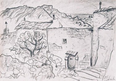 Drawing titled "le Revest,Toulon" by Patrick Lalande, Original Artwork, Other