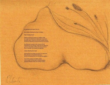 Dessin intitulée "sonnet du trou du c…" par Patrick Lalande, Œuvre d'art originale, Autre