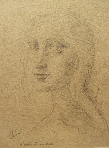 Drawing titled "étude d'après léona…" by Patrick Lalande, Original Artwork, Other
