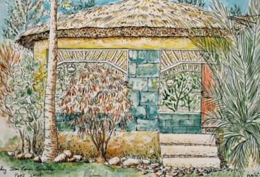 Dessin intitulée "maison du peintre h…" par Patrick Lalande, Œuvre d'art originale, Autre