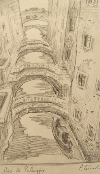 Peinture intitulée "Venise" par Patrick Lalande, Œuvre d'art originale, Huile