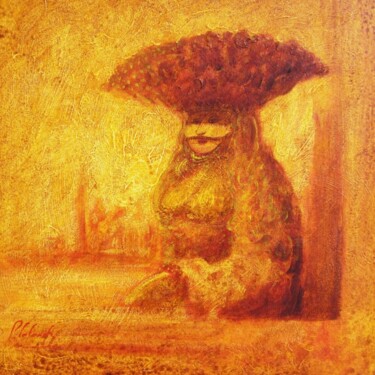 Peinture intitulée "Vénitienne" par Patrick Lalande, Œuvre d'art originale, Huile