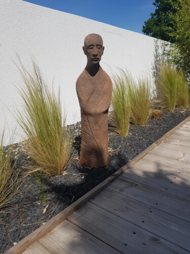 Sculpture titled "Sérénité" by Patrick Lameynardie, Original Artwork, Clay