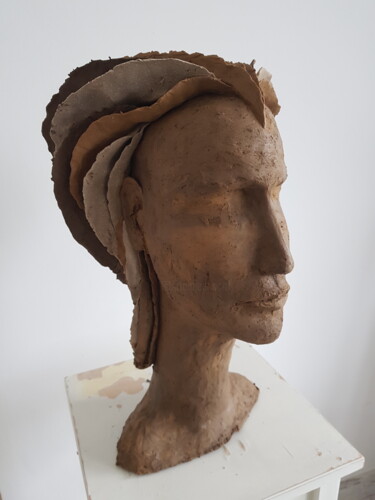 Sculpture intitulée "Princess" par Patrick Lameynardie, Œuvre d'art originale, Argile