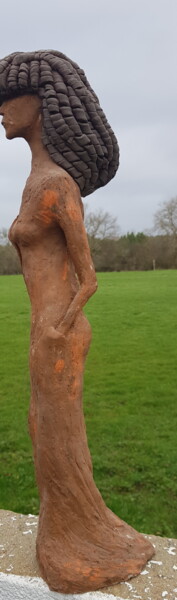 Sculpture intitulée "Nefer" par Patrick Lameynardie, Œuvre d'art originale, Argile