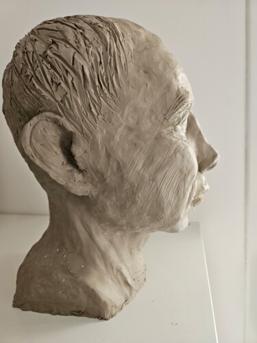 Escultura intitulada "Jules César" por Patrick Lameynardie, Obras de arte originais, Argila
