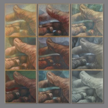 Peinture intitulée "Séquence 1,2,3, pol…" par Patrick Laurin, Œuvre d'art originale