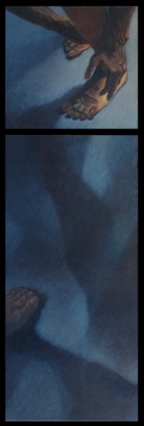 Peinture intitulée "La part de l'ombre,…" par Patrick Laurin, Œuvre d'art originale