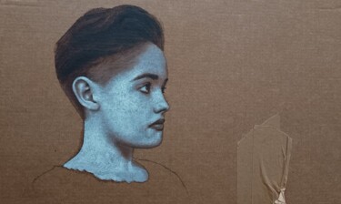 Peinture intitulée "Portrait d'Ulyana" par Patrick Le Borgne, Œuvre d'art originale, Huile