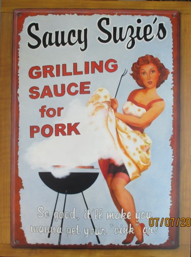 Картина под названием "Saucy Suzie" - Patrick Lodwitz, Подлинное произведение искусства, Масло