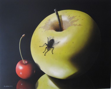 Peinture intitulée "La mouche" par Patrick Lodwitz, Œuvre d'art originale, Huile
